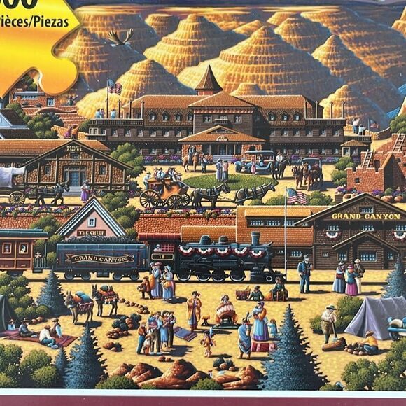 Dowdle Grand Canyon Folk Art puzzle 500 pieces - Picture 4 of 9